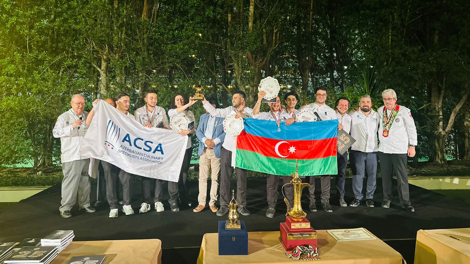 >The National Culinary Team won silver and bronze medals at the international competition held in the UAE