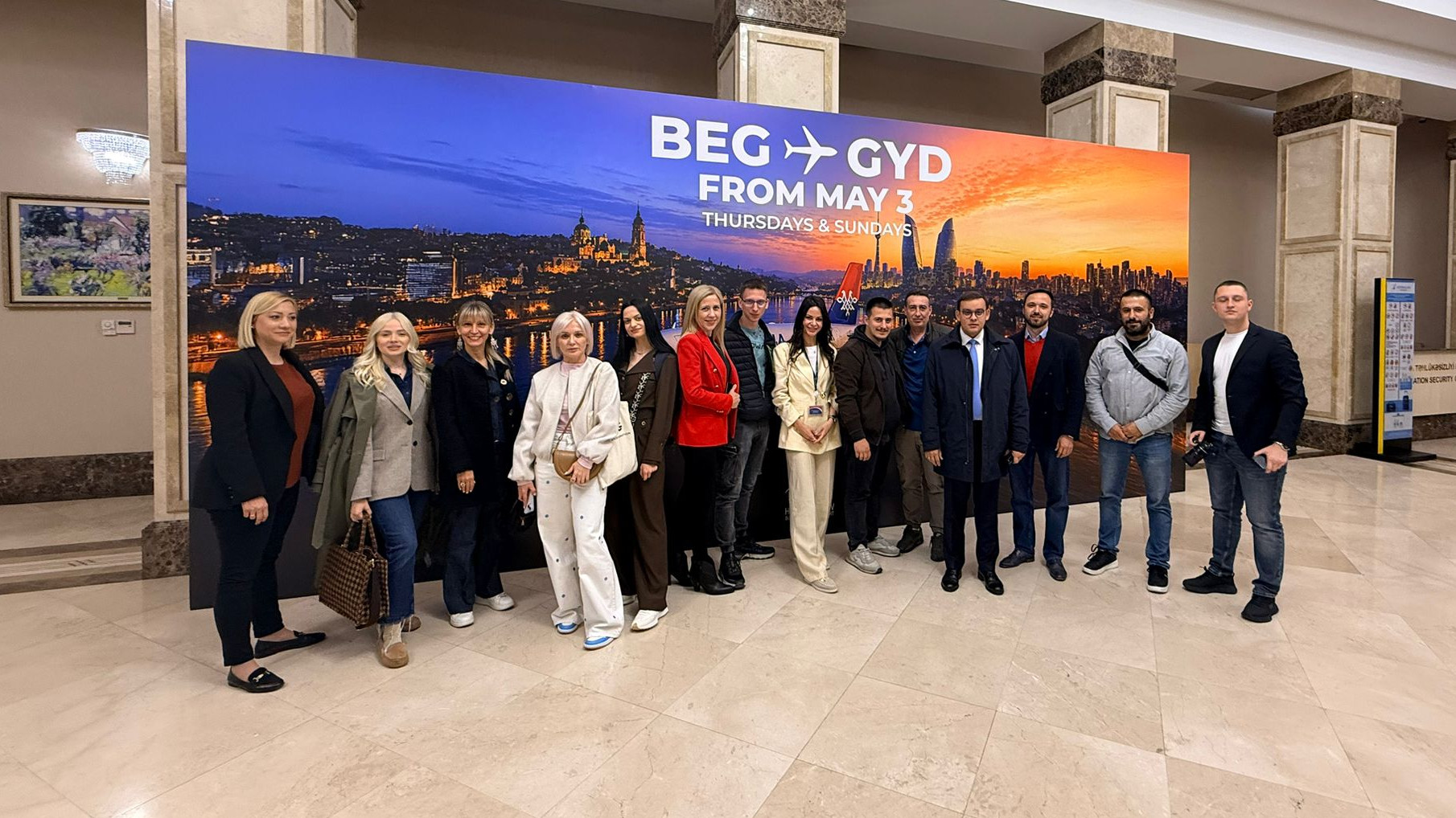>Bakı-Belqrad uçuşları fonunda Serbiya mediası Azərbaycanın turizm imkanları ilə tanış olub