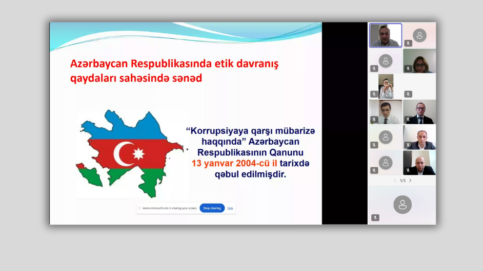 DTA əməkdaşları üçün etik davranış qaydaları və korrupsiya istiqamətlərində təlim keçirilib